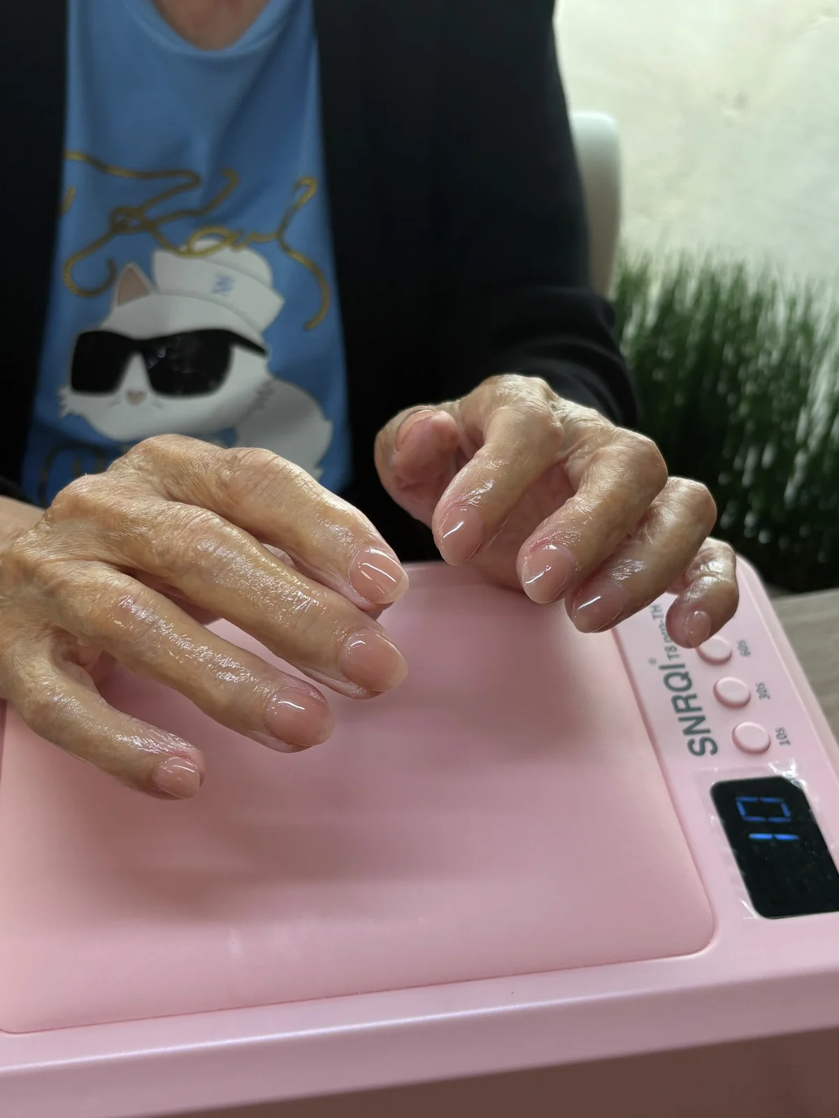 Short natural nude glossy manicure by The Hestia Nail Bar